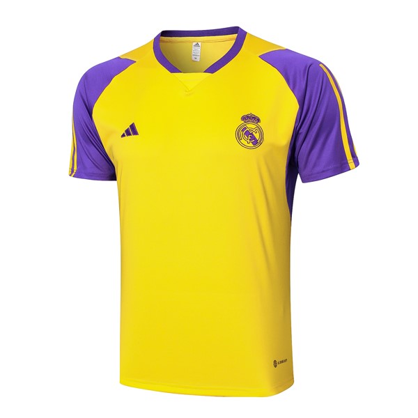 Camiseta Entrenamiento Real Madrid 2024 2025 Amarillo Purpura